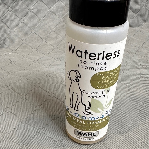 Wahl Waterless No Rinse Pet Shampoo Coconut Lime Verbena Scent NWOT Oatmeal - Picture 2 of 7